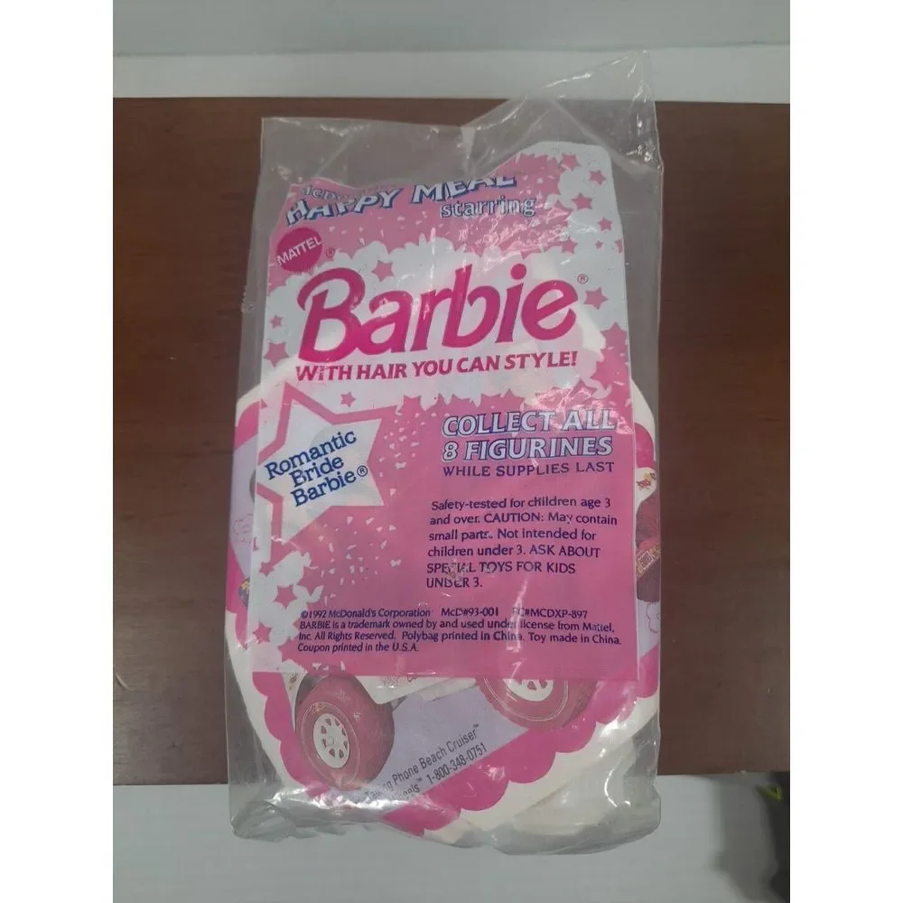 Set Of 3 NEW BARBIE McDonald's Happy Meal Toy 1992, 1999, 1992.‎ Chic, Romantic